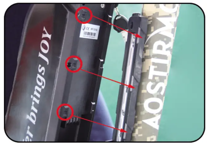 Unbranded EBike 8 26 Inch 750 Watt Fat Tire Electric Bike - Bettery Installation 3