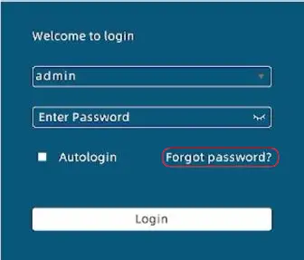 reset password