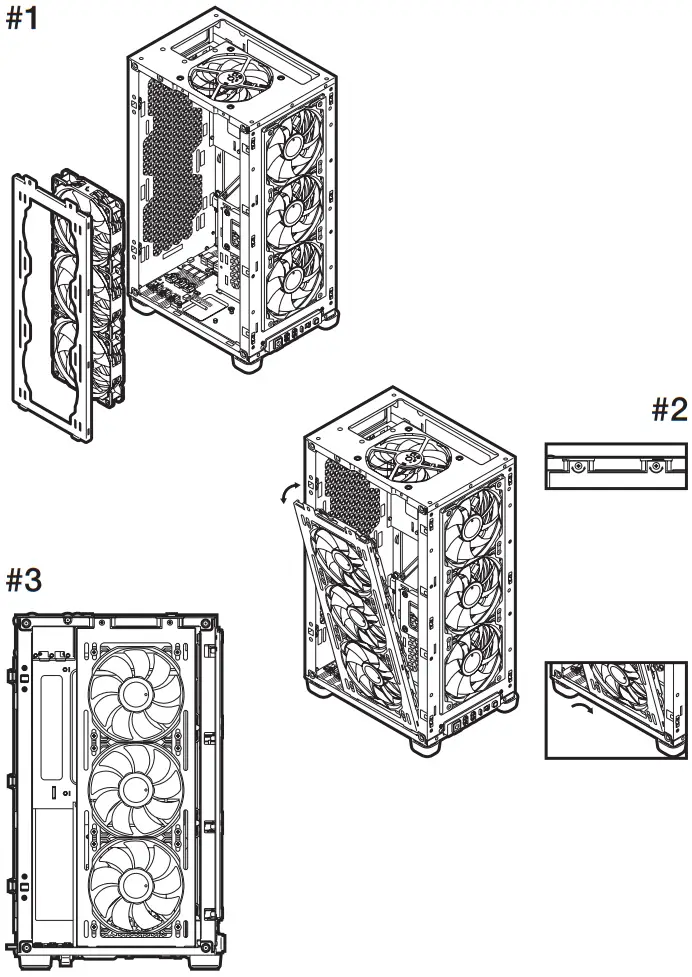 CORSAIR iCUE 2000D RGB Airflow ITX Tower - BRACKET