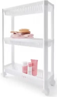 Kmart 43274369 3 Tier Plastic Trolley