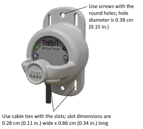 HOBO MX2205 MX TidbiT External Temperature Logger - Logger
