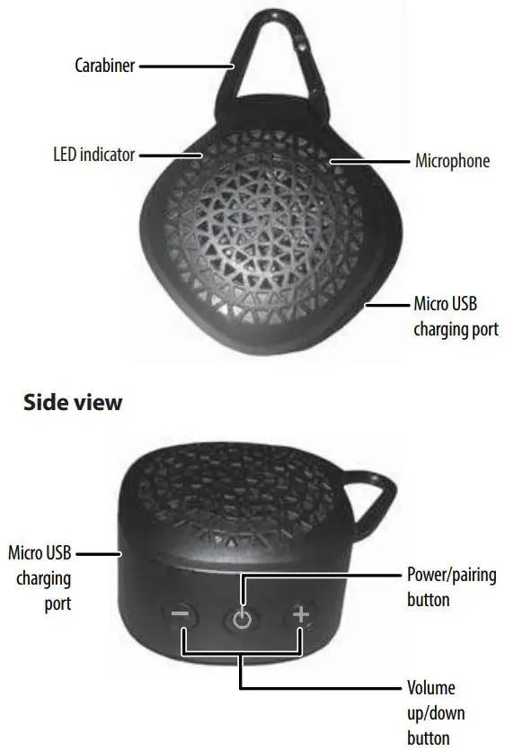 INSIGNIA NS-CSPBT03-BL Bluetooth Speaker - fig 1