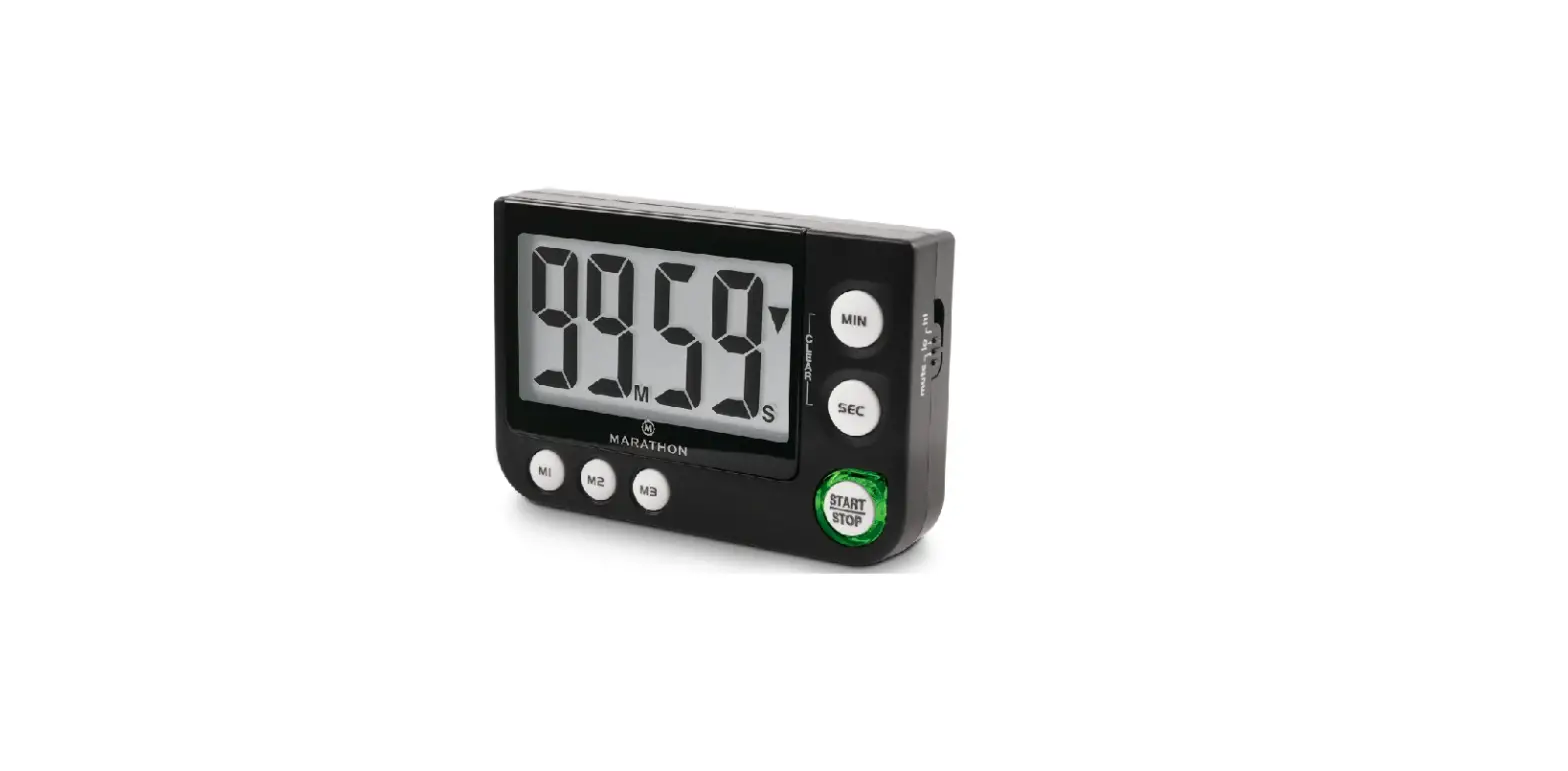Marathon Ti030007 Jumbo Display Timer With Led Alert User Manual