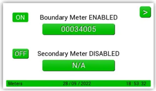 S S NORTHERN Merlin WDP Water Detection Panel - Selecting Meters