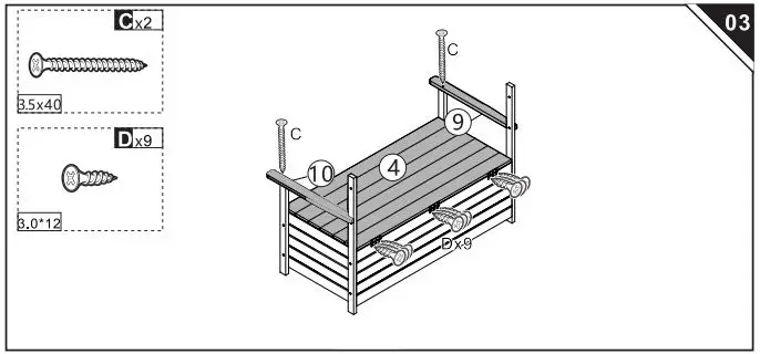 84B-311-Outdoor-Fir-Wood-Storage-Bench-fig-4