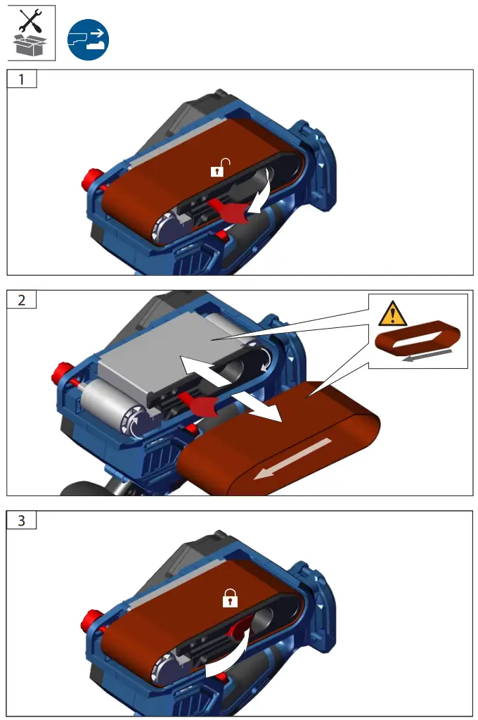 G de BSR 18 0 Cordless Belt Sander - Figure 1