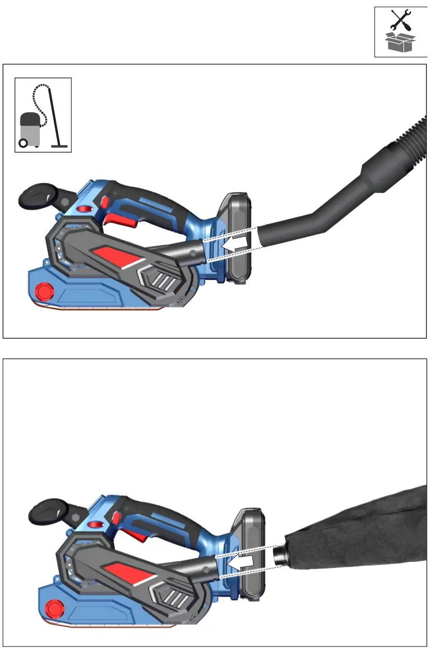 G de BSR 18 0 Cordless Belt Sander - Figure 4