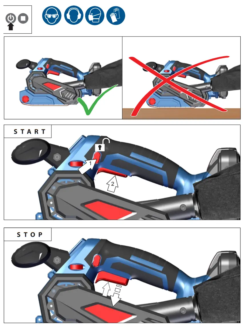 G de BSR 18 0 Cordless Belt Sander - Figure 5