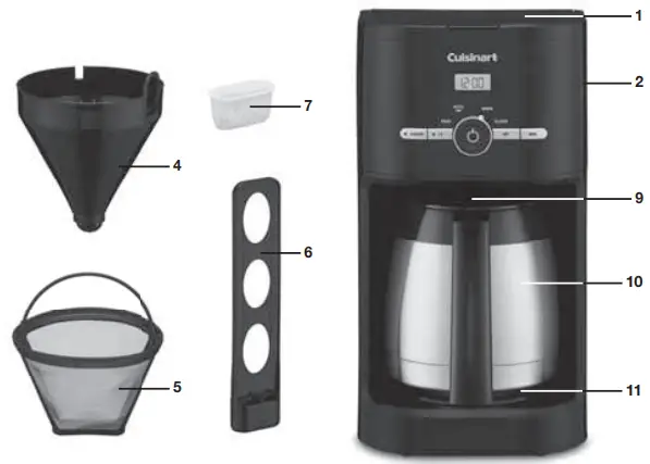 Cuisinart DCC-1170 Series 10 Cup Thermal Classic Coffeemaker fig 1