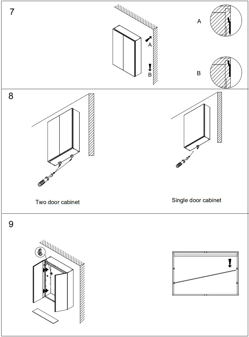 MIRPLUS LED Medicine Cabinet Vanity Mirror - fig 3
