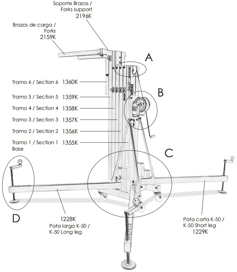 kuzar K50 Lifting Towers - fig