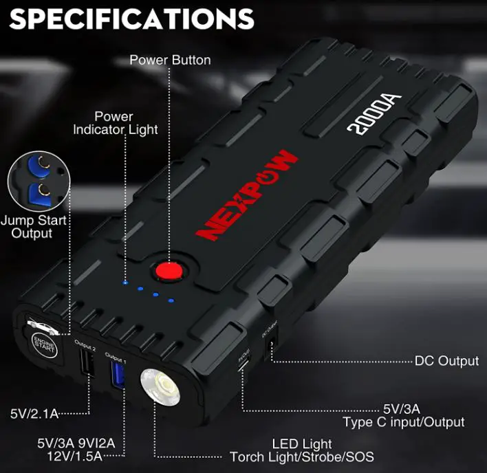 NEXPOW-G17-Portable-Car-Jump-Starter-FIG-1