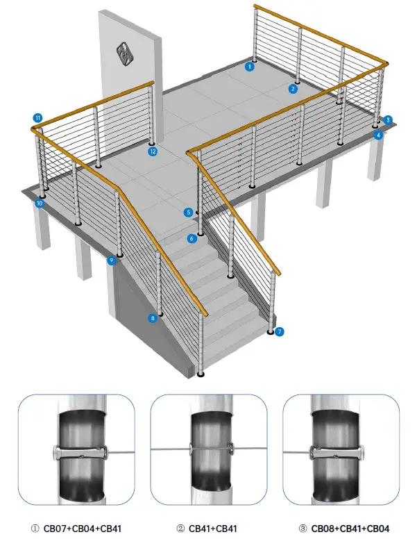 Muzata-PS21-LH4S-Round-Post-Level-Drilled-FIG-15