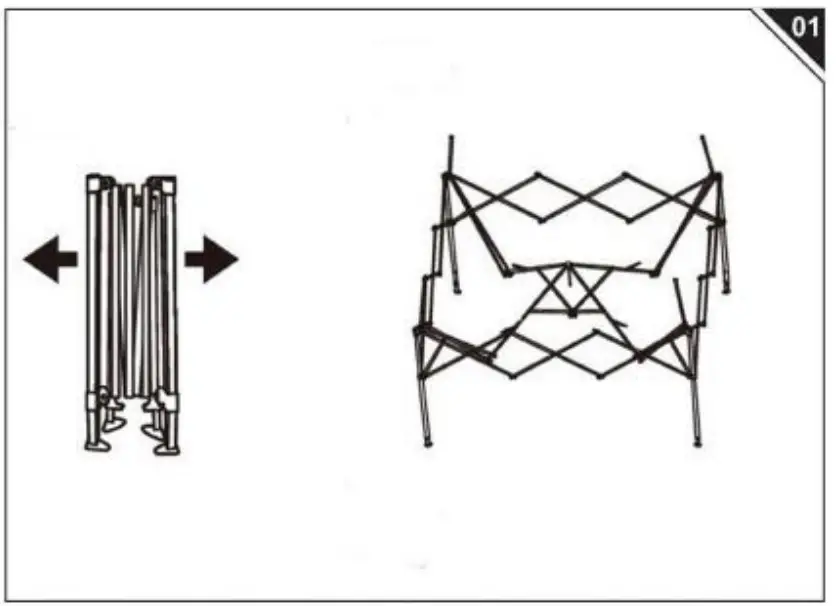 VINGLI VB0B4NZRGB1 Pop Up Canopy Tent - Parts 2