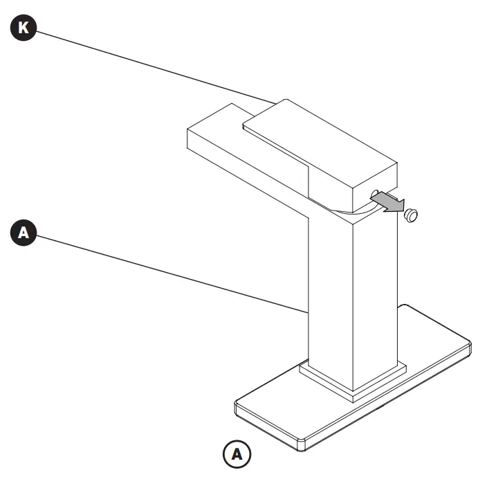 artika BFCT1S RI CBL Ria Bathroom Faucet in Black - fig10