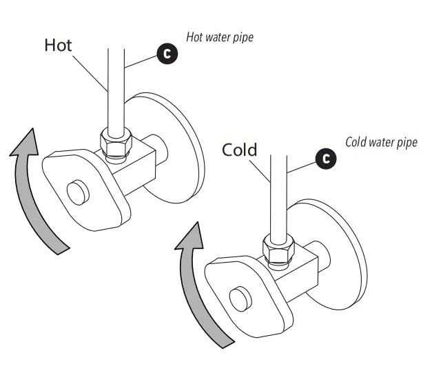 artika BFCT1S RI CBL Ria Bathroom Faucet in Black - fig2