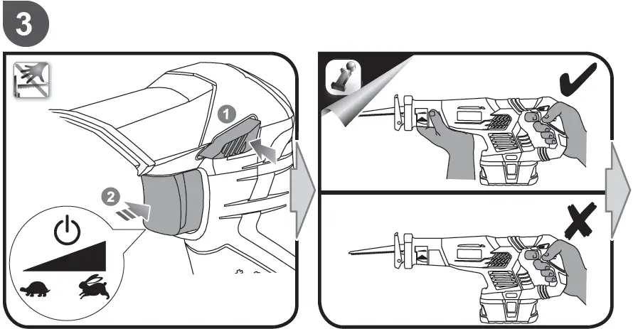 RYOBI -RRS1801M -Cordless -Reciprocating- Saw - 24