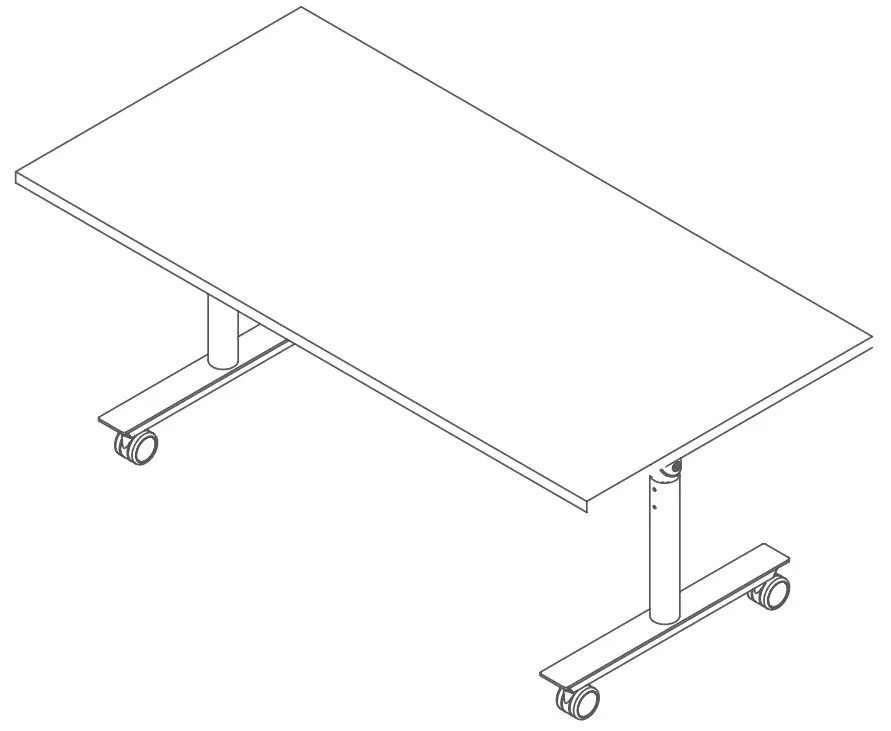 EPIC OFFICE furniture MODZA04 Ascend Tech Adjust Flip Table