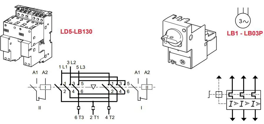 Schneider-Electric-Integral-18-LD5-LB-LA1-DOL-Reversing-Starters-fig 1