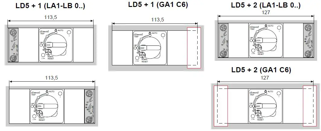 Schneider-Electric-Integral-18-LD5-LB-LA1-DOL-Reversing-Starters-fig 28