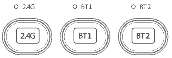 J BURROWS Elite MKG300 Wireless Keyboard and Mouse - switch button 1