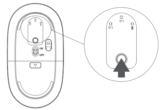 J BURROWS Elite MKG300 Wireless Keyboard and Mouse - switch button
