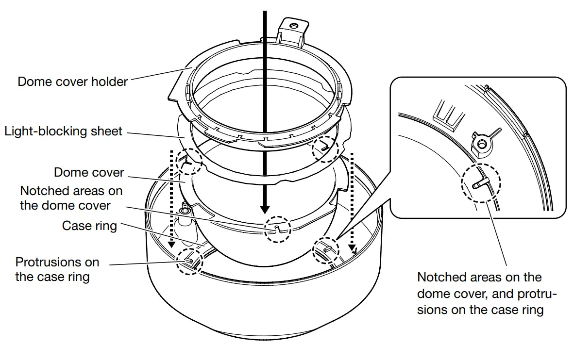 i PRO WV-CF5SA Dome Cover - fig 3