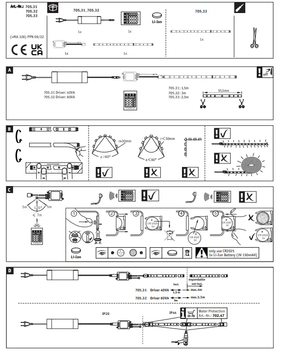 Paulmann 70531 MaxLED 1000 LED Strip Tunable - Driver