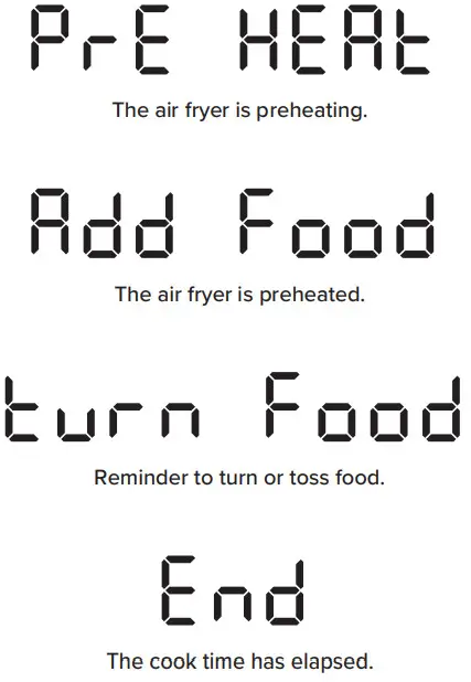 ADEXA ADAF042 8L Digital Air Fryer - DISPLAY and sound