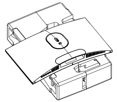 acer XZ342CU LCD Monitor - carefully