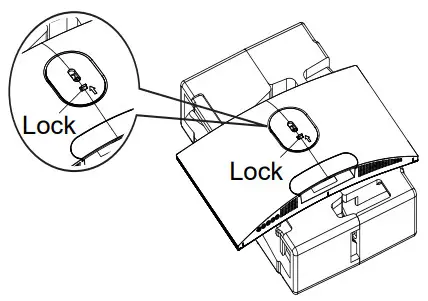 acer XZ342CU LCD Monitor - release button