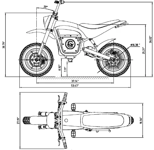 BURROMAX TT1600R Electric Mini Bike 05