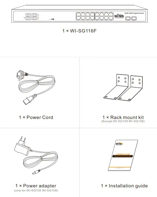Wi-Tek WI-SG Series Gigabit Switch