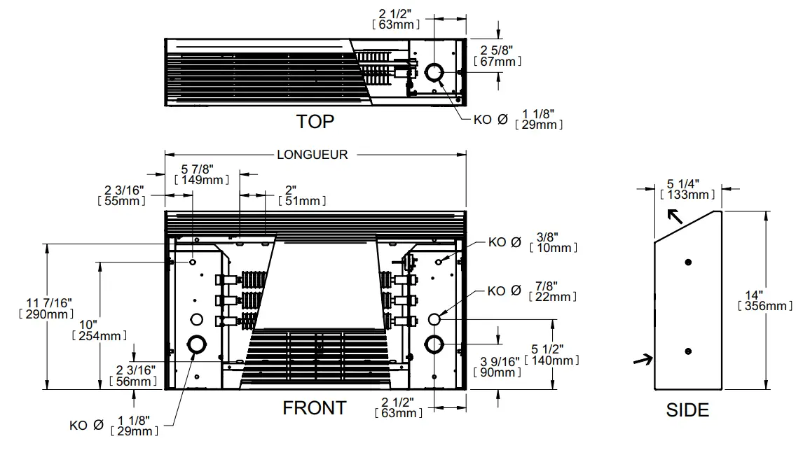 STELPRO ACWS750 Series Architectural Cabinet - DRAWINGS