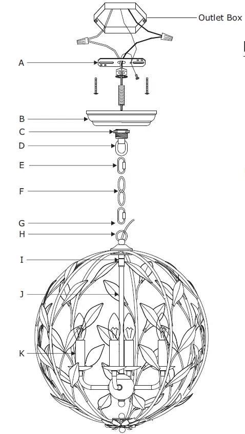 CRYSTORAMA 504-MT Four Light Chandelier 2