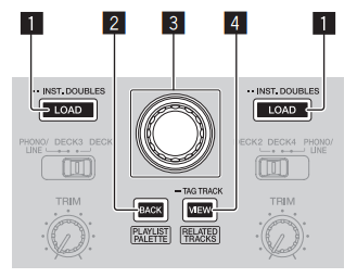 Pioneer DJ DDJ-800 DJ Controller - Browser section