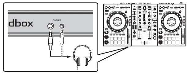 Pioneer DJ DDJ-800 DJ Controller - headphones 1