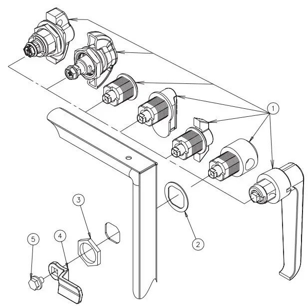 nVent-PTWPSS-Quarter-Turn-Latches-fig-1