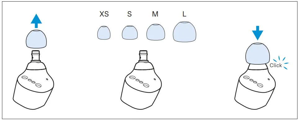 Sennheiser CX 400BT True Wireless Stereo Earphones - adapters
