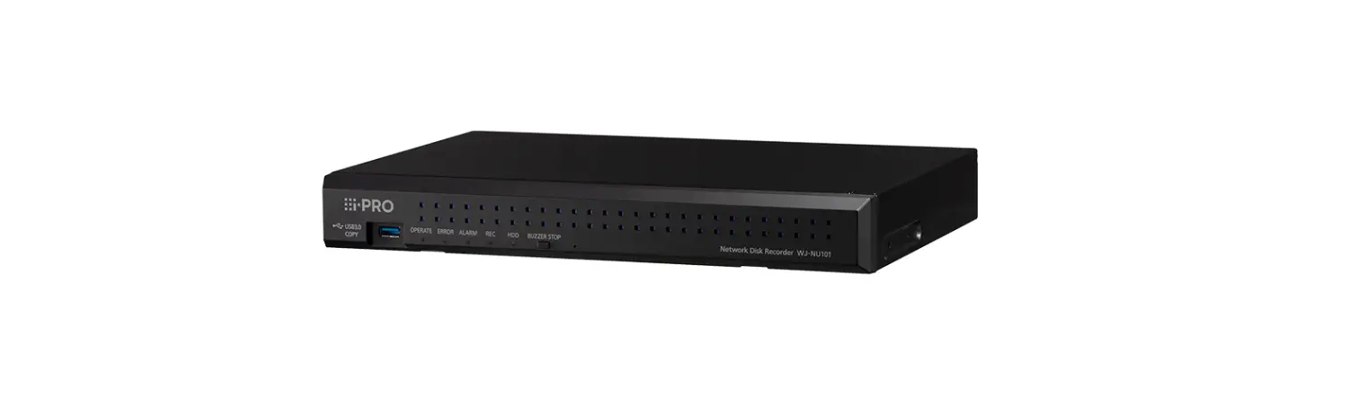 I-pro Wj-nu101k Series Network Disk Recorder Owner's Manual