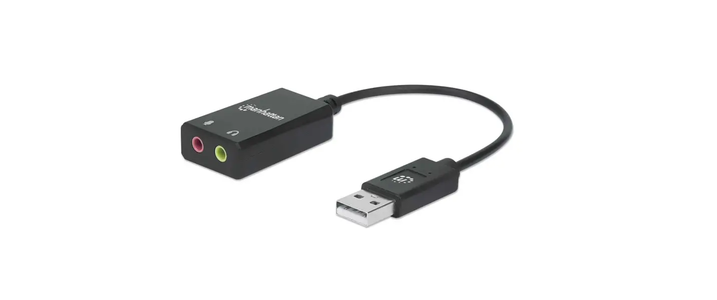 Manhattan 153324 Audio Adapter With Dongle User Manual