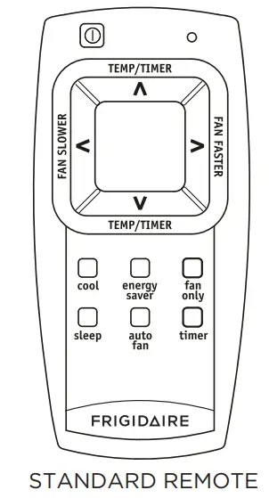 FRIGIDAIRE R410 Room Air Conditioner - REMOTE CONTROL