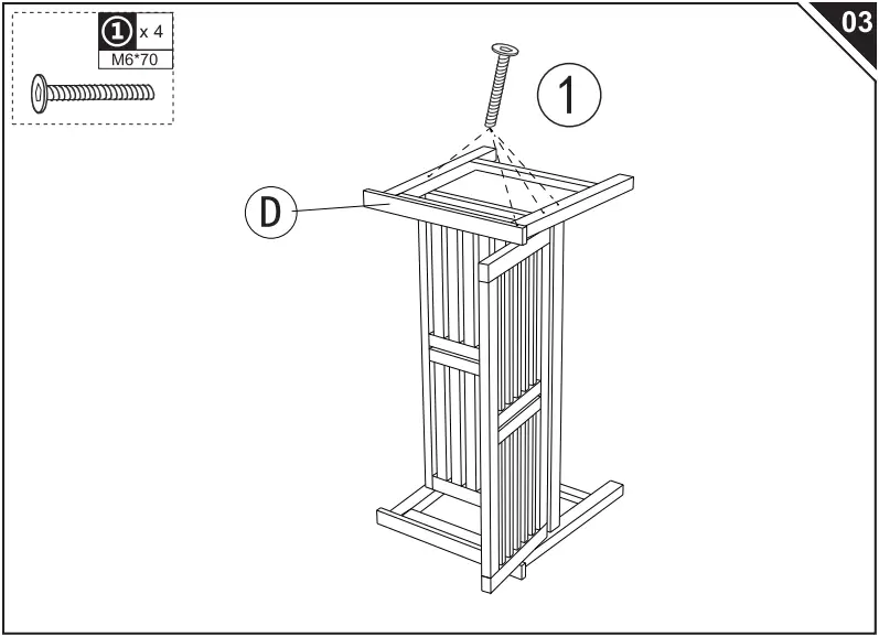 Outsunny 84B 689 2 Seater Wooden Garden Bench - Hardware 3
