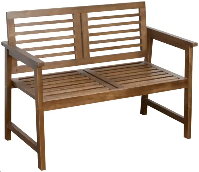 Outsunny 84B 689 2 Seater Wooden Garden Bench