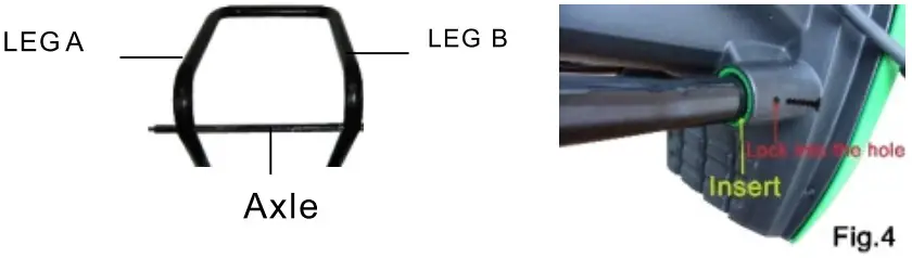 Assembly of the machine