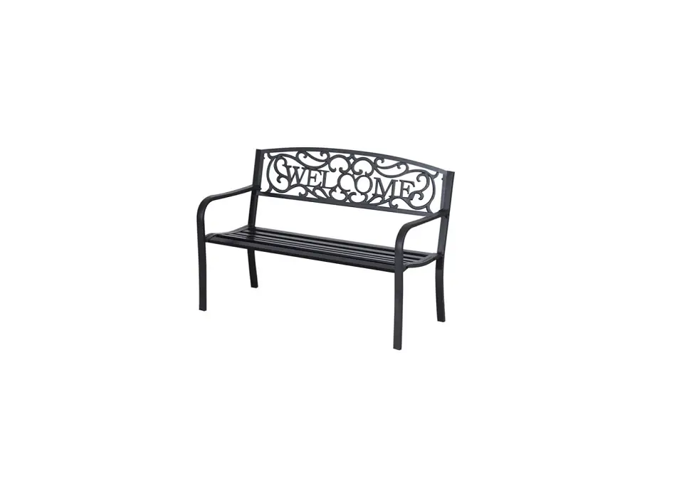 Outsunny 840-037 2 Seater Steel Garden Bench User Manual