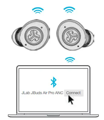JLAB JBuds Air Pro ANC Earbuds - MULTIPOINT1