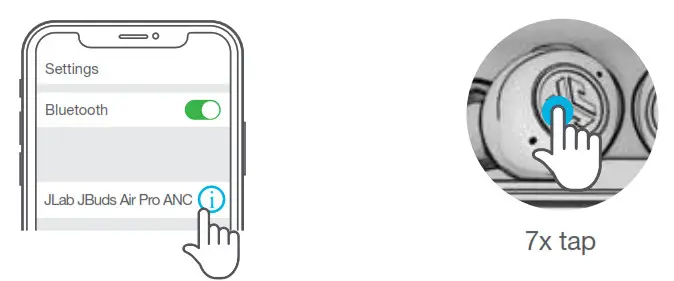 JLAB JBuds Air Pro ANC Earbuds - MULTIPOINT5