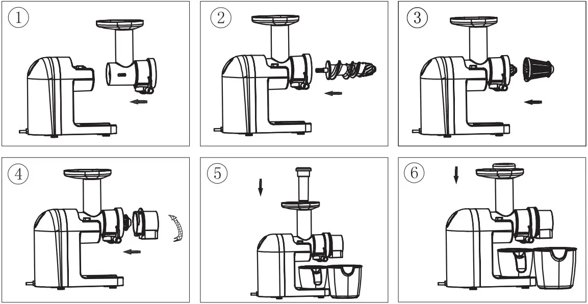 ARDESTO JEG-1500S Slow Juicer - ASSEMBLING