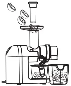 ARDESTO JEG-1500S Slow Juicer - fresh fruits